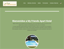 Tablet Screenshot of aparthotelmyfriends.com